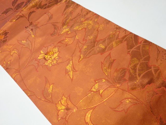 リサイクル　宝相唐草模様織り出し名古屋帯